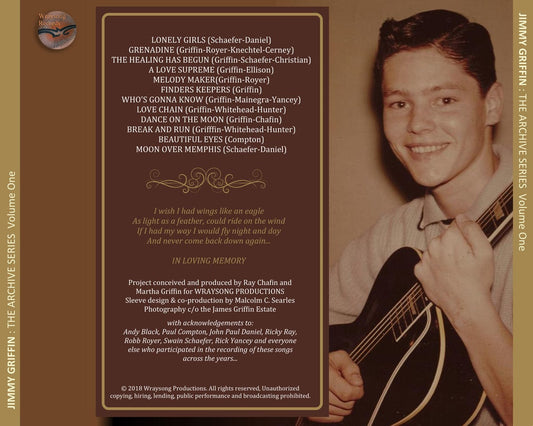 Jimmy Griffin The Archive Series Volume One - Digital Download