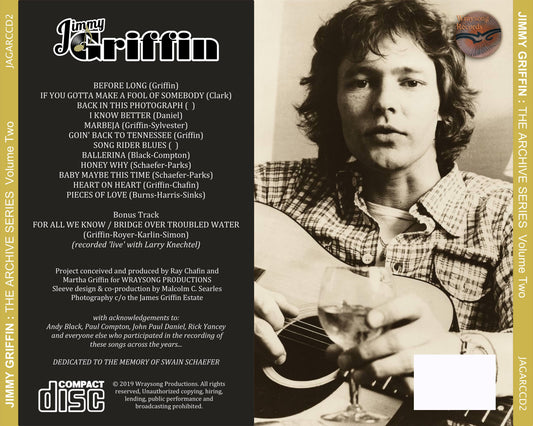 Jimmy Griffin The Archive Series Volume Two - Digital Download